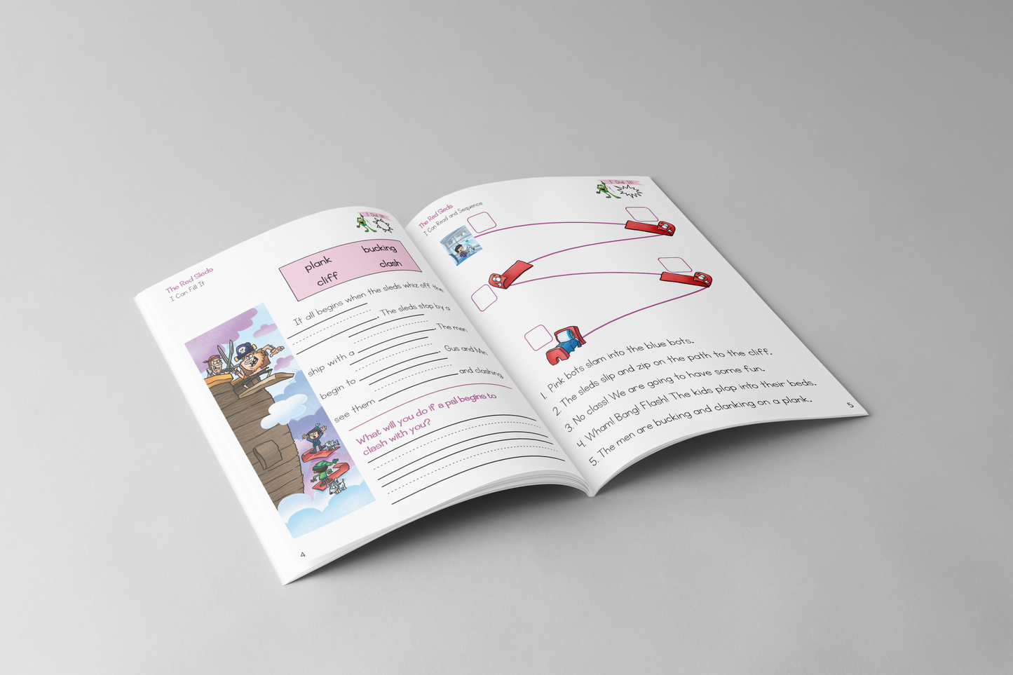 Glued Sounds & CCVC Decodable Books and Workbooks Set
