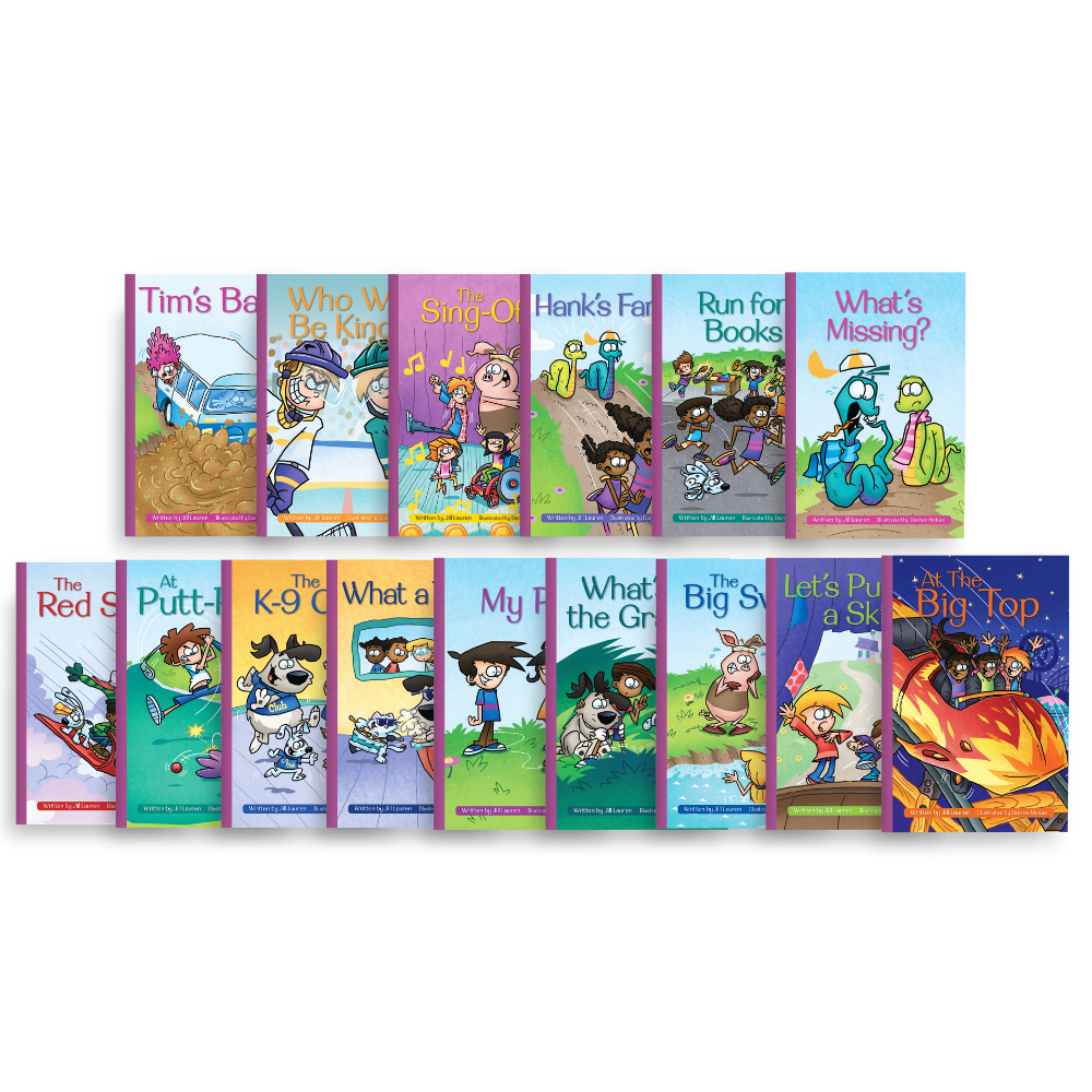 Glued Sounds & CCVC Decodable Book Set