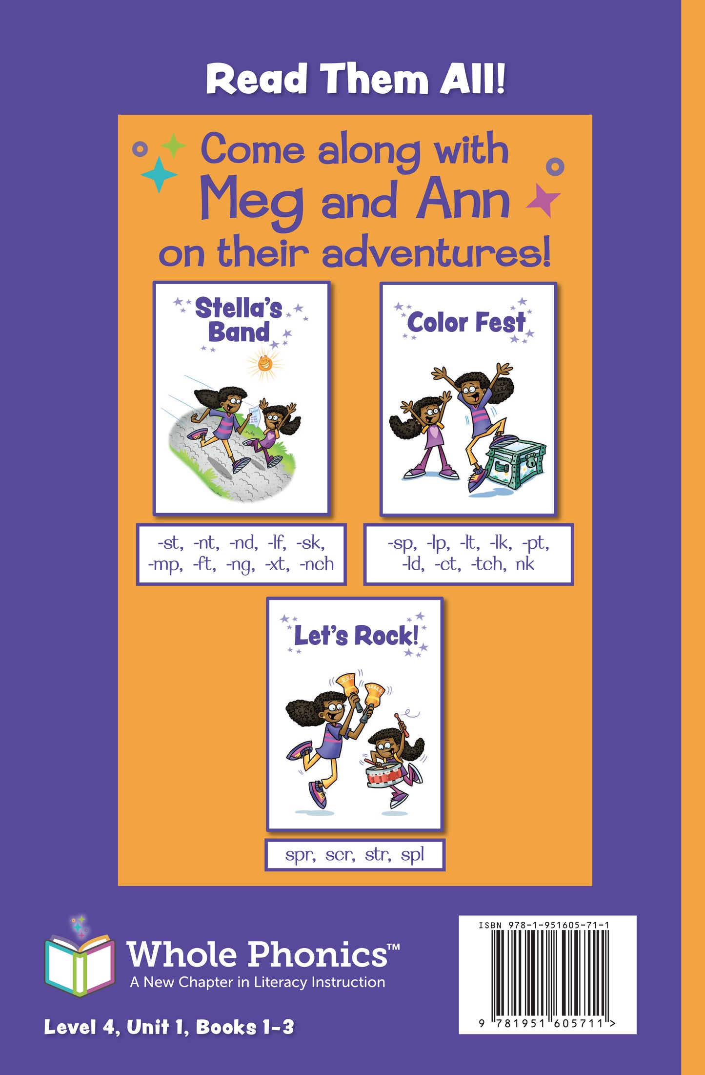 The Meg and Ann Adventures Chapter Book and Workbook Set - Ending Blends and Clusters