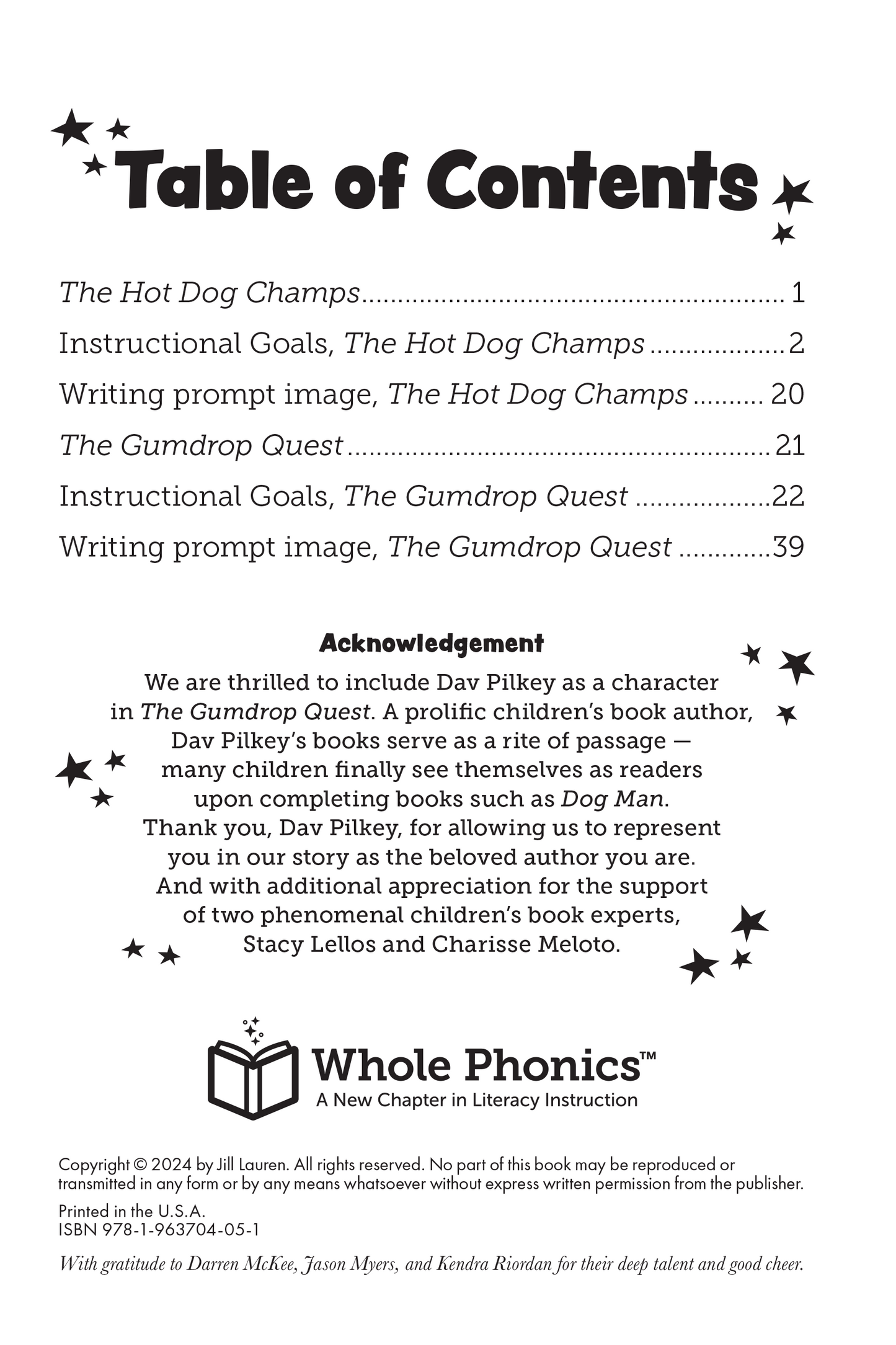 The Beth and Thad Adventures Chapter Book