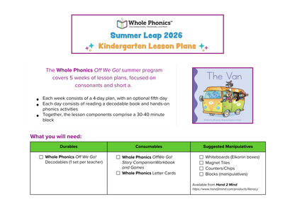 Summer Leap - Kindergarten