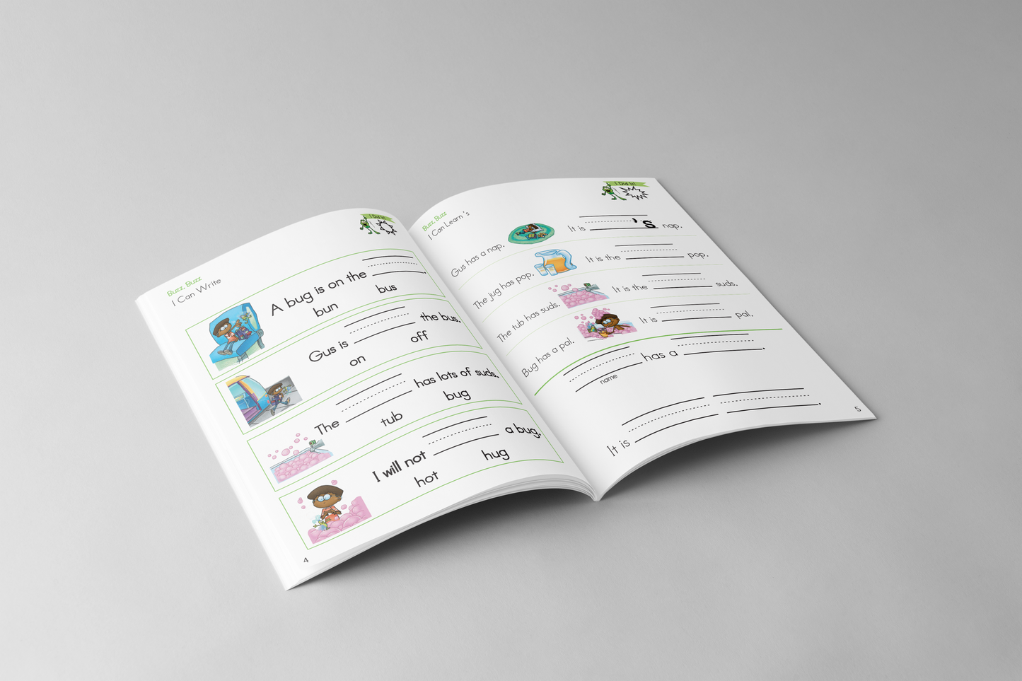 Short u Decodable Book and Workbook Set