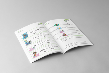 Short Vowel Decodable Books and Workbook Set (Level 1) - 20 Items