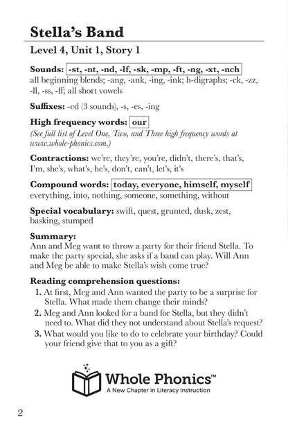 The Meg and Ann Adventures Chapter Book and Workbook Set - Ending Blends and Clusters