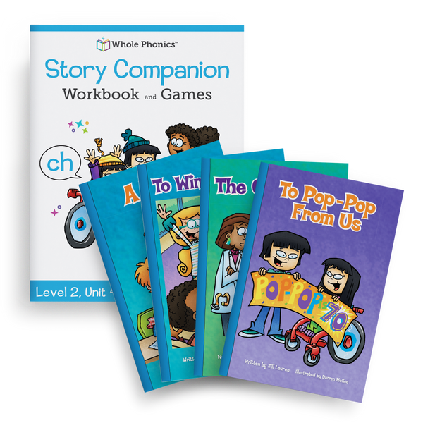 Ch + Wh Decodable Books and Workbook Set – Whole Phonics™