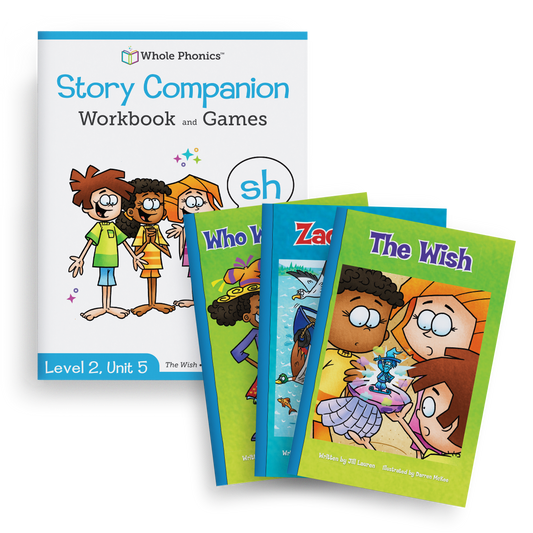 Sh Decodable Books and Workbook Set