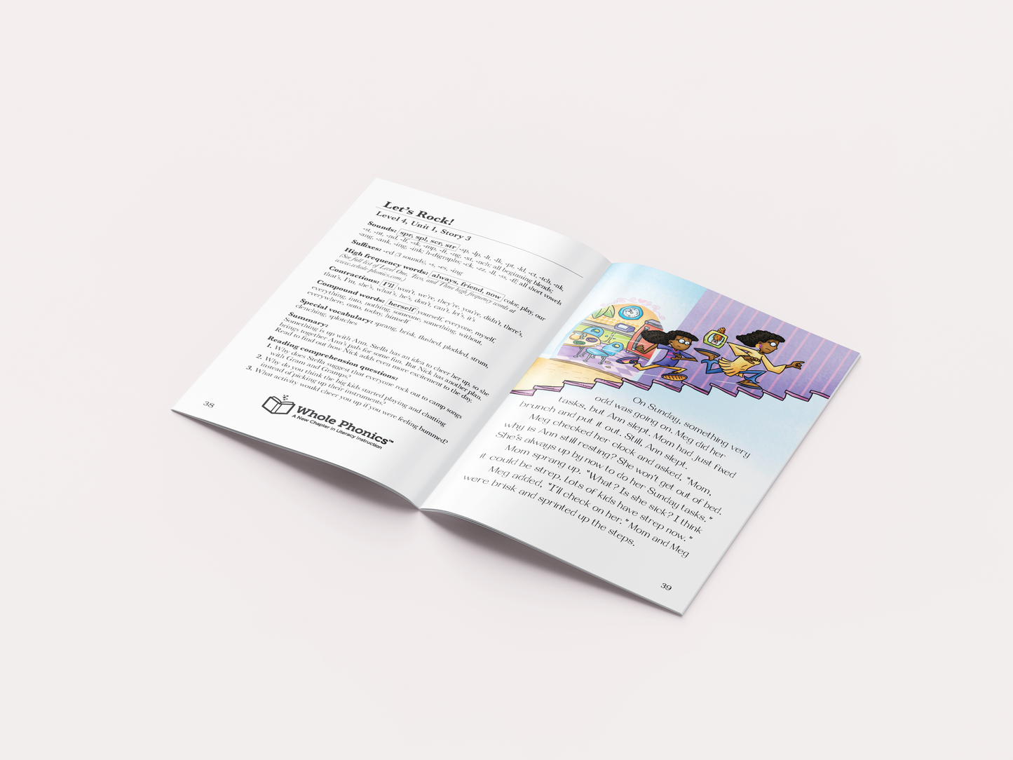 The Meg and Ann Adventures Chapter Book — Ending Blends and Clusters (Level 4, Unit 1)