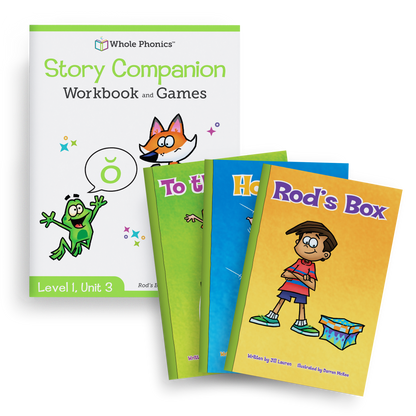 Short o Decodable Book and Workbook Set (Level 1, Unit 3) - 4 Items