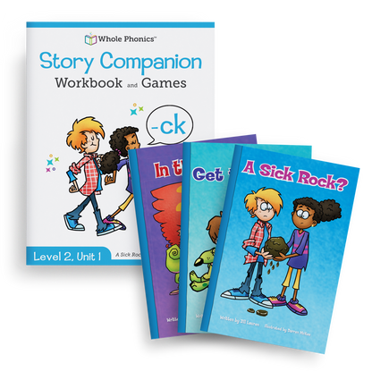 -ck Decodable Books and Workbook Set (Level 2, Unit 1) - 4 Items