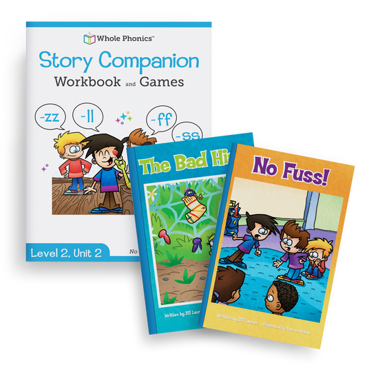 -zz, -ll, -ff, -ss Decodable Books and Workbook Set (Level 2, Unit 2) - 3 Items