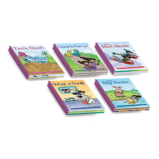 Glued Sounds & CCVC Decodable Book Set