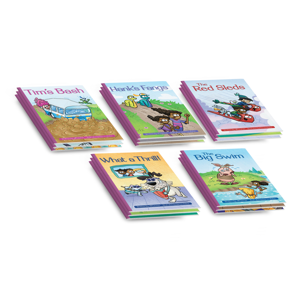 Glued Sounds & CCVC Decodable Book Set (Level 3) - 15 Items