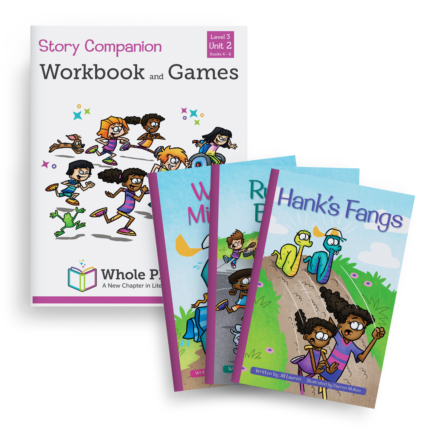 -ang -ank Decodable Books and Workbook Set (Level 3, Unit 2) - 4 Items