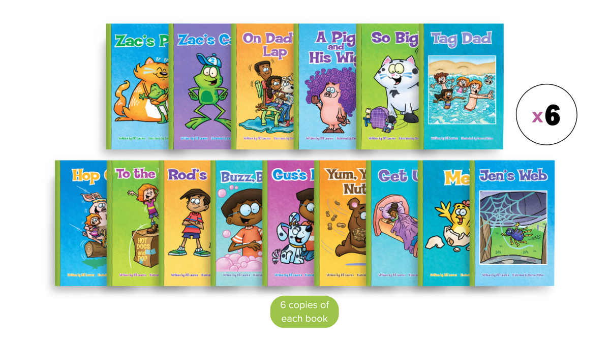 Small Group Short Vowel Decodable Book Set (90 items)
