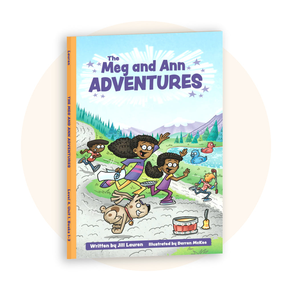 The Meg and Ann Adventures Chapter Book — Ending Blends and Clusters (Level 4, Unit 1)