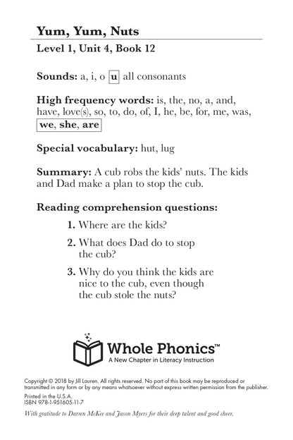 Short u Decodable Book Set